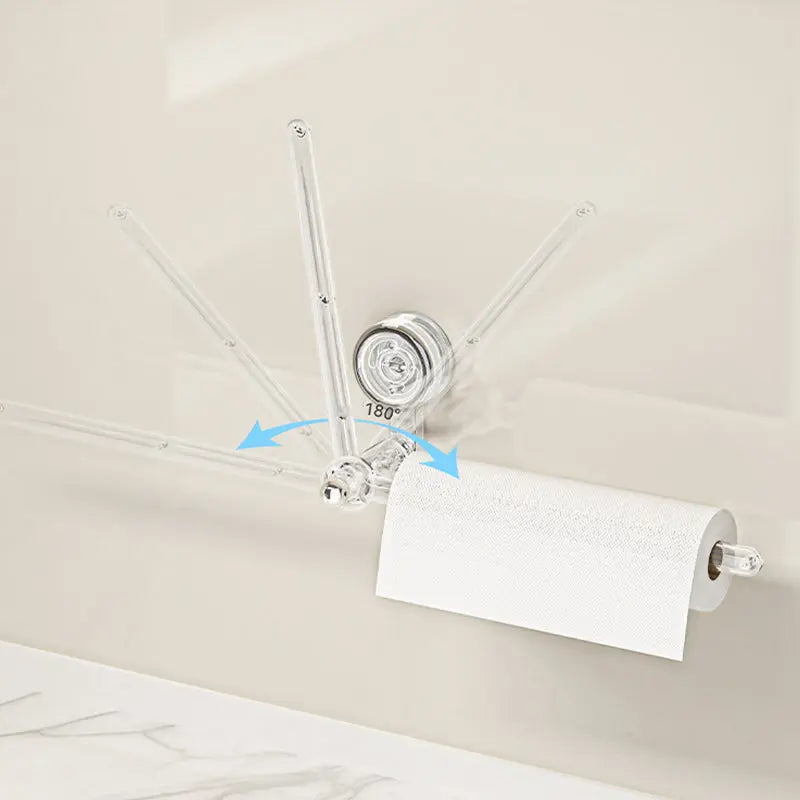 Kitchen roll holder with vacuum suction cup – Drill-free & reusable