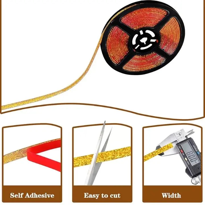 Versatile self-adhesive joint tape for ceramic tiles