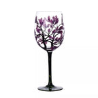 Four Seasons Tree - Wine Glass | Hand-painted Artistic Glasses