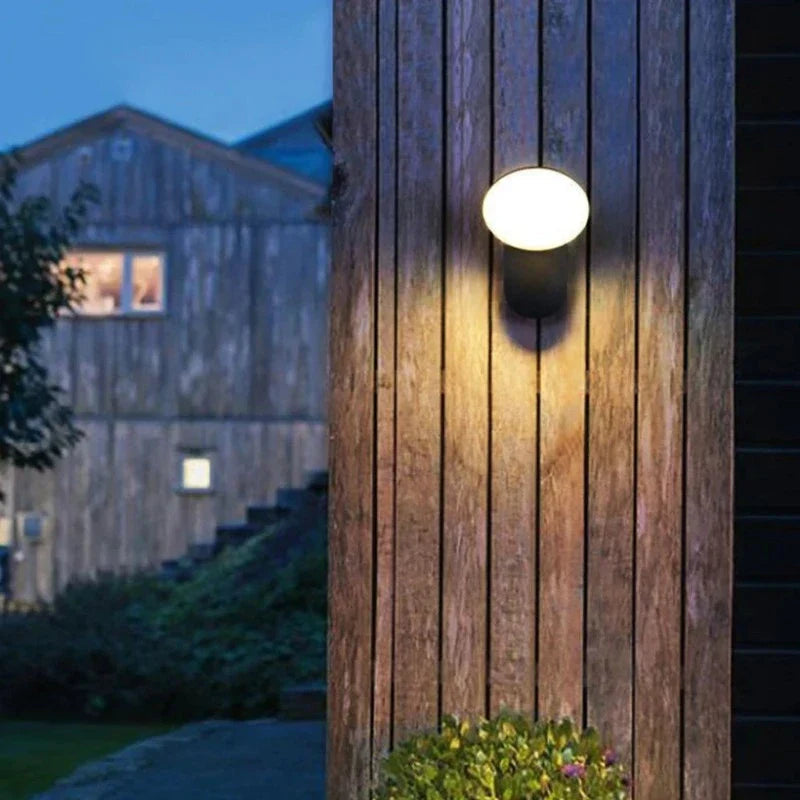 Modern LED porch light with motion sensor - Waterproof outdoor lighting, energy-saving, ideal for terrace and entrance
