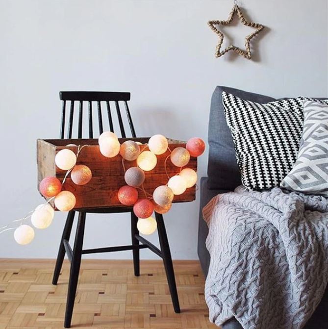 Ballton - Cotton glowing ball swing | Various color combinations