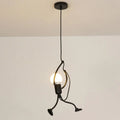 Cheerful Doll-Shaped Adjustable Pendant Light