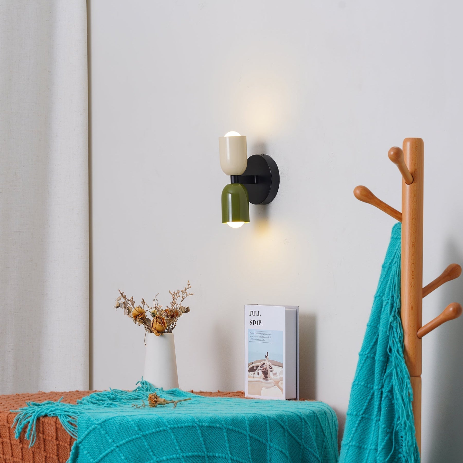 Wall Light Modern Dual Glass Sconce Fixture