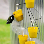 Bird feeder station in ferris wheel design