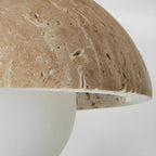 Boho Travertine Natural Stone LED Wall Lamp