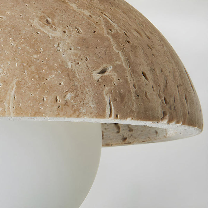 Boho Travertine Natural Stone LED Wall Lamp