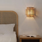 HempLume - Vintage LED lamp - Bohemian Wicker - Natural touch