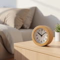 Silent Wooden Alarm Clock for Cozy Bedrooms