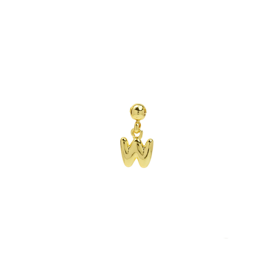 Dainty Satellite Bubble Letter Name Necklace