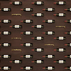 Wall-mounted wine rack holder for storing wine, beer, and champagne