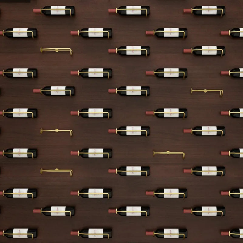 Wall-mounted wine rack holder for storing wine, beer, and champagne