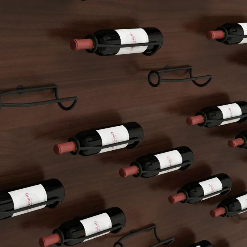 Wall-mounted wine rack holder for storing wine, beer, and champagne