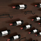 Wall-mounted wine rack holder for storing wine, beer, and champagne