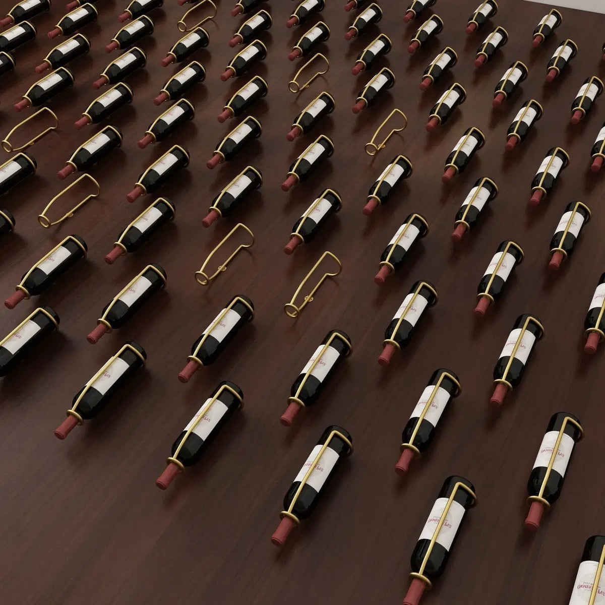 Wall-mounted wine rack holder for storing wine, beer, and champagne