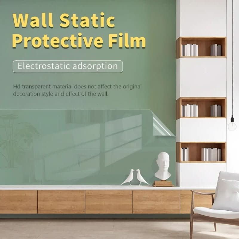 Transparent wall protection film for your home