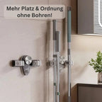 Space-saving holder for brooms & tools – Quickly mounted, no drilling