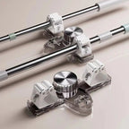 Space-saving holder for brooms & tools – Quickly mounted, no drilling
