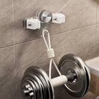 Space-saving holder for brooms & tools – Quickly mounted, no drilling