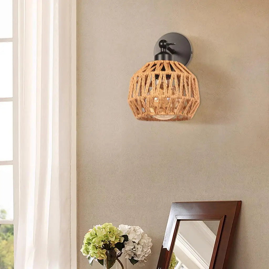 Wall Lamp Rattan
