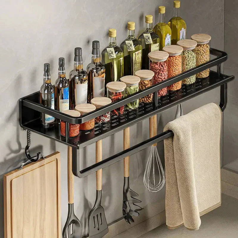 Wall-Mounted Kitchen Shelf – Space-Saving and Stylish Storage Solution