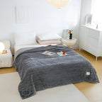 Cozy Blanket Nordhavn | Super Soft & Heat Insulating | Easy Care | Microfiber Gray