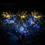 4 Piece Solar Firework Garden Lights - Weatherproof LED Decorative Lighting, Solar Energy for Garden and Patio
