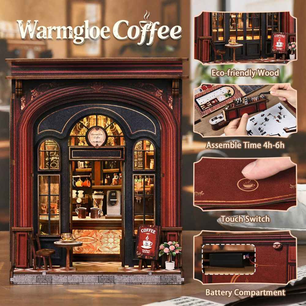 Warmglow Coffee DIY Book Nook Kit