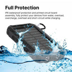 Waterproof Solar Power Bank with 30000mAh for Outdoor Adventures
