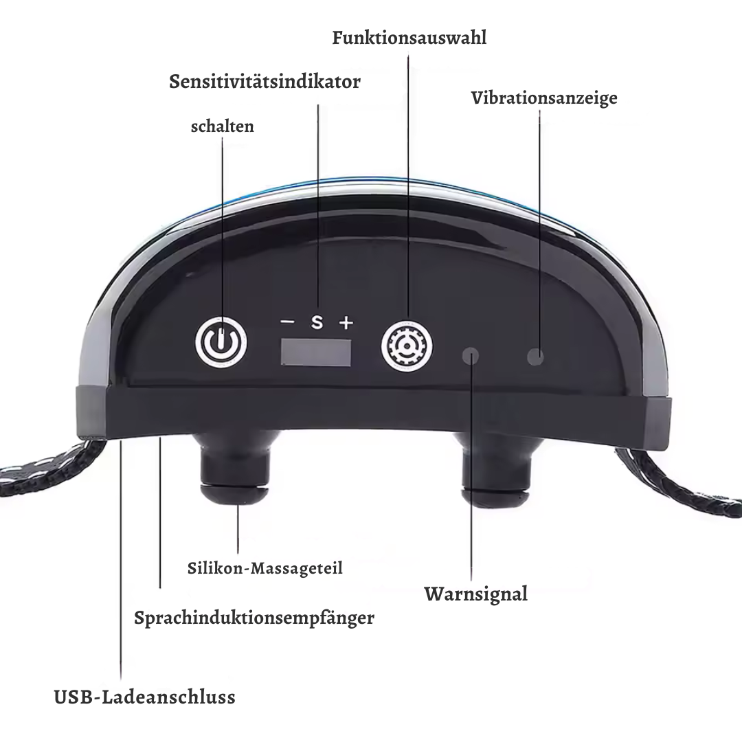 Anti Bell Collar for Dogs waterproof with sound and 7 vibration levels
