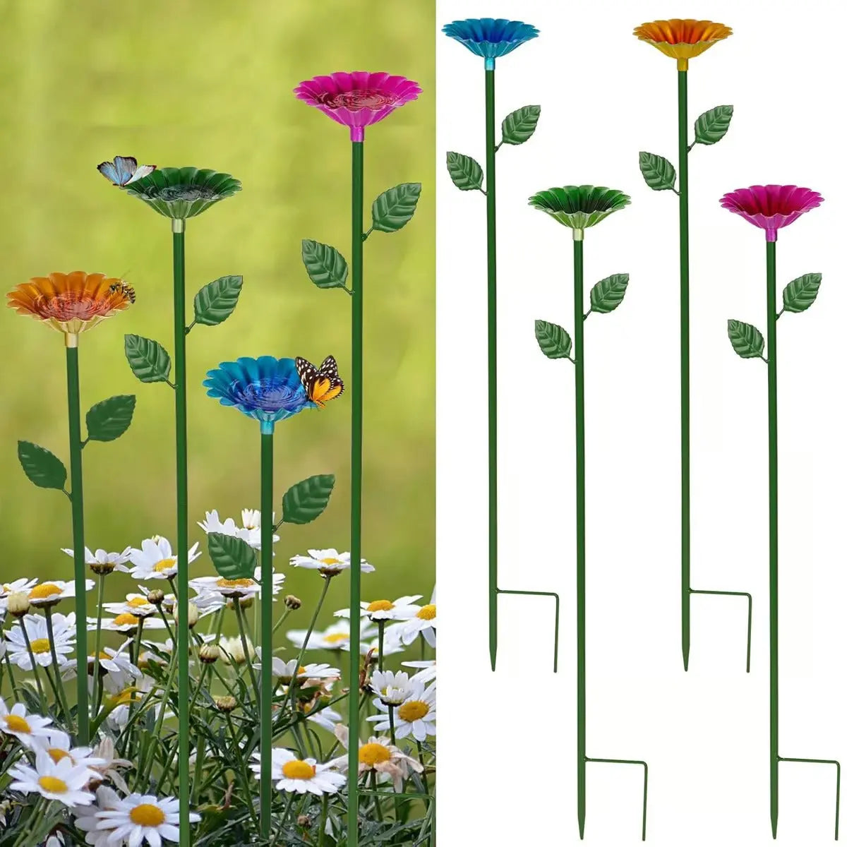 Colorful Water Troughs – Attracts Bees & Butterflies to Your Garden (4 Pieces)