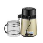 4L Distilled Water Machine 750W Stainless Steel Silver Pure Dew Machine Glass Pot Stainless Steel Household Distilled Water Manufacturing Machine