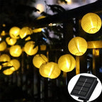 Solar Lantern String Light for Outdoors – Colorful Lanterns for Garden and Patio Lighting