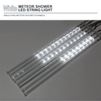 Luminex Meteorenregen LED Lichtslingers – Waterdichte Buitenverlichting met 8 Buisjes, 30/50 cm, Multicolor voor Feest & Tuin