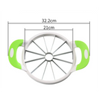 Stainless Steel Watermelon Slicer – 12-Slice Fruit Cutter with Non-Slip Handles