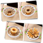 Stainless Steel Watermelon Slicer – 12-Slice Fruit Cutter with Non-Slip Handles