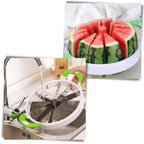 Stainless Steel Watermelon Slicer – 12-Slice Fruit Cutter with Non-Slip Handles