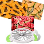 Stainless Steel Watermelon Slicer – 12-Slice Fruit Cutter with Non-Slip Handles