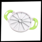 Stainless Steel Watermelon Slicer – 12-Slice Fruit Cutter with Non-Slip Handles