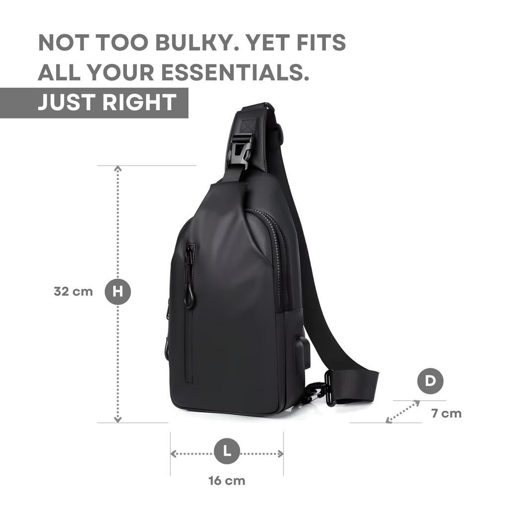 AquaGuard Luxe Shoulder Bag | Waterproof and anti-theft design for a safe style