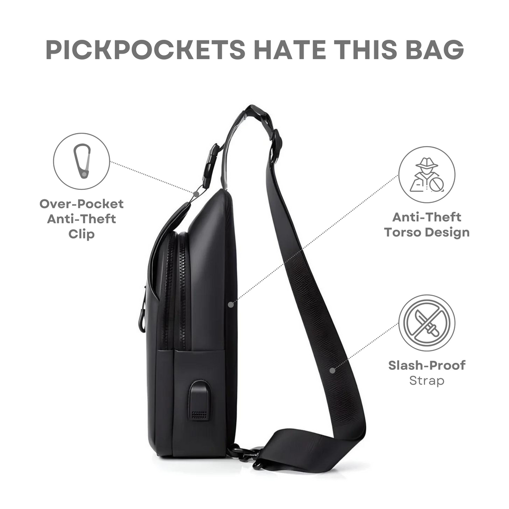AquaGuard Luxe Shoulder Bag | Waterproof and anti-theft design for a safe style