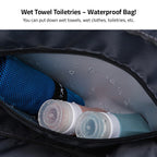 Multi-Pocket Travel Bag, Sports and Gym Duffle with Separate Shoe Compartment