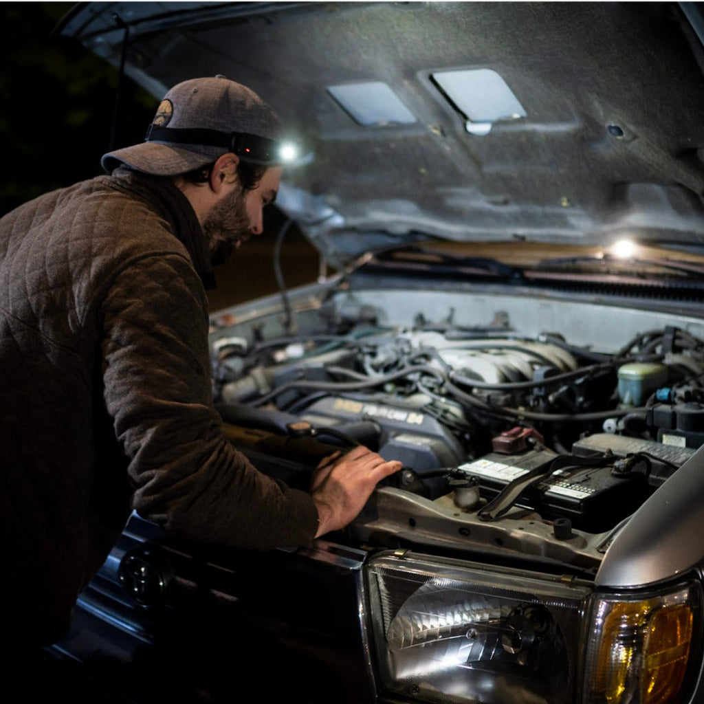 High-Performance 230° LED Headlamp with Adjustable Brightness for Outdoor Activities & Camping