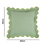Wave Edge Cotton Cushion Cover