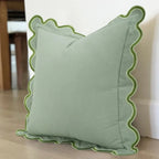 Wave Edge Cotton Cushion Cover