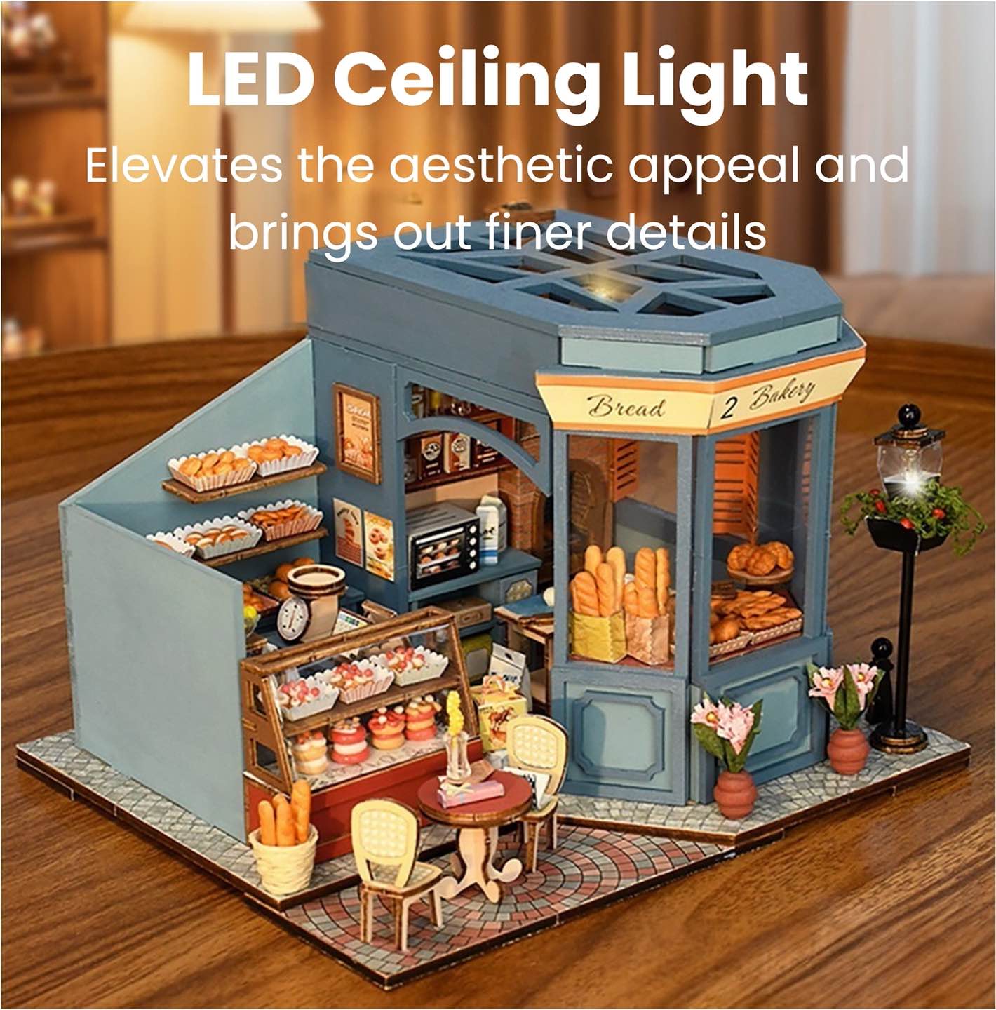 French Bakery Mini House Kit l DIY Miniature Kit