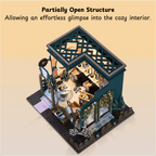 Hair Saloon Mini House Kit l DIY Miniature Kit