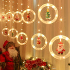 Christmas Curtain String Lights
