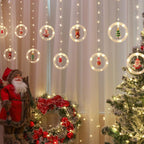 Christmas Curtain String Lights
