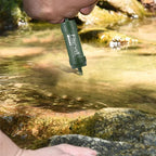 Portable water filter straw for camping & emergencies