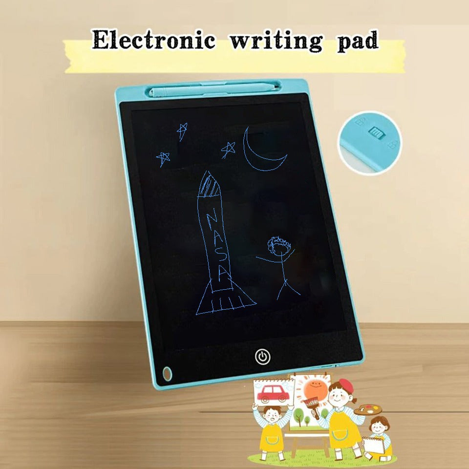 12-inch LCD writing tablet - erasable doodle board for kids, reusable learning notebook